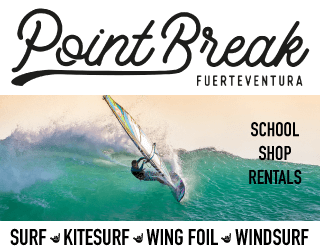 Bannière publicitaire Point Break Fuerteventura