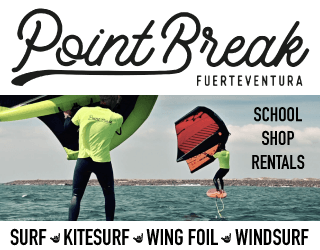 Banner pubblicitario Point Break Fuerteventura